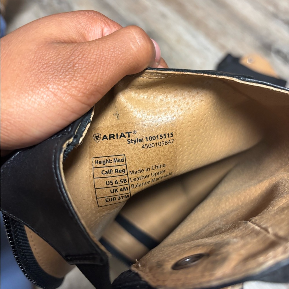 Ariat Black Women's Riding Boots - Picture 3 of 4